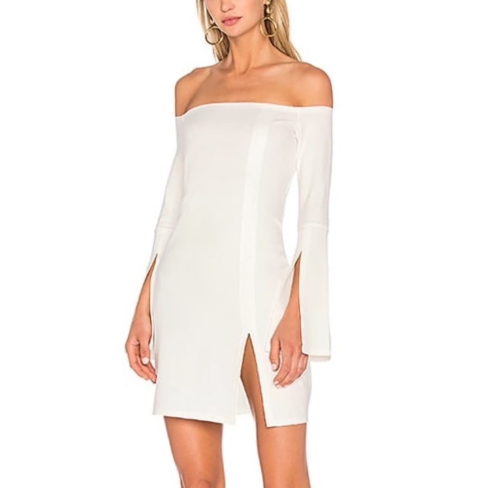 Alexis White off the shoulder Mini Dress Size XS Cream Color